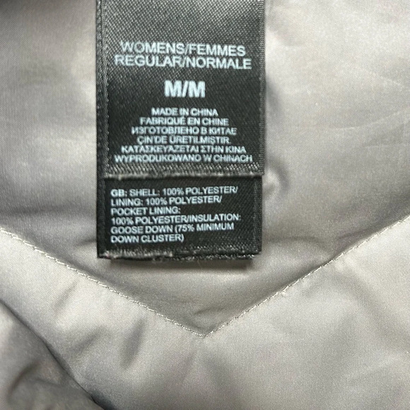 NORTH FACE WOMENS ZIP UP PUFFER JACKET 550 Sz M - Picture 10 of 15